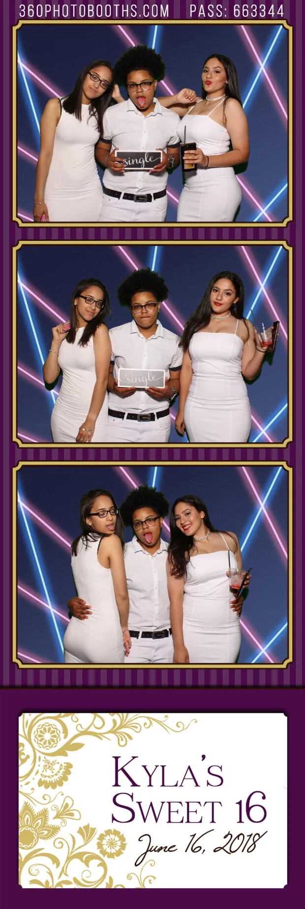 Green screen photo booth with custom digital backgrounds at an event